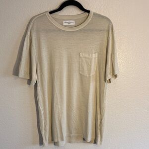 Officine Generale Beige Short Sleeve Pocket Tee XL